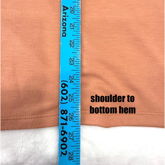 Three Bird Nest Top Women's M Made in USA Terra Cotta Minimalist Southwestern - Picture 7 of 7